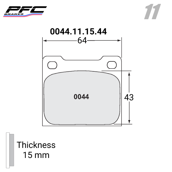0044 Brake Pads - Race and Rally