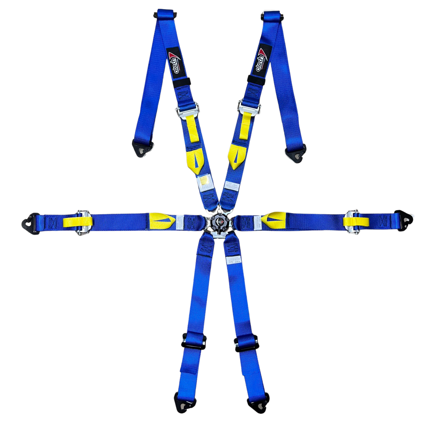 Atech Ultra Lightweight 6-Point Harness - Blue - Race and Rally
