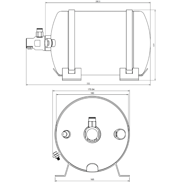100.000.069.S F-TEC3500EK Dimensions
