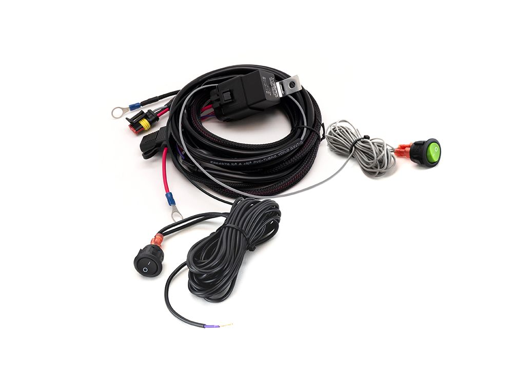 Single-Lamp Wiring Kit with Momentary Switch (3-Pin, Superseal, 12V) - Race and Rally