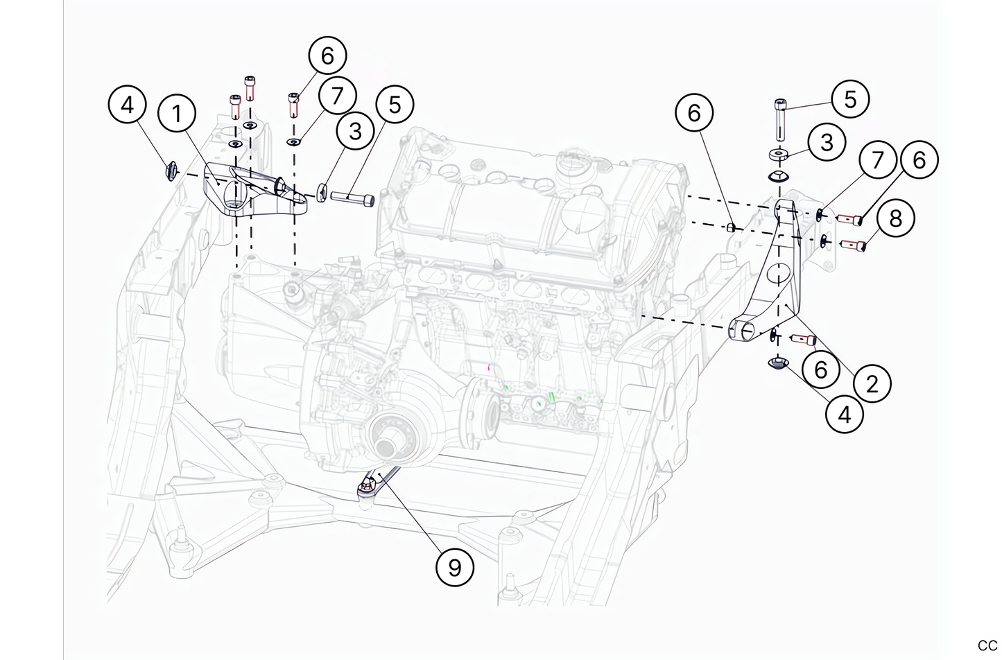 D11 - Engine & Gearbox Mounts - Race and Rally