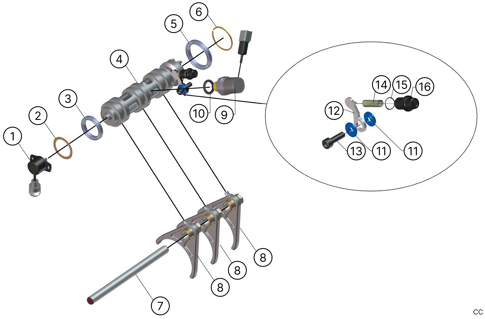 C234 - Gear Selector - Race and Rally