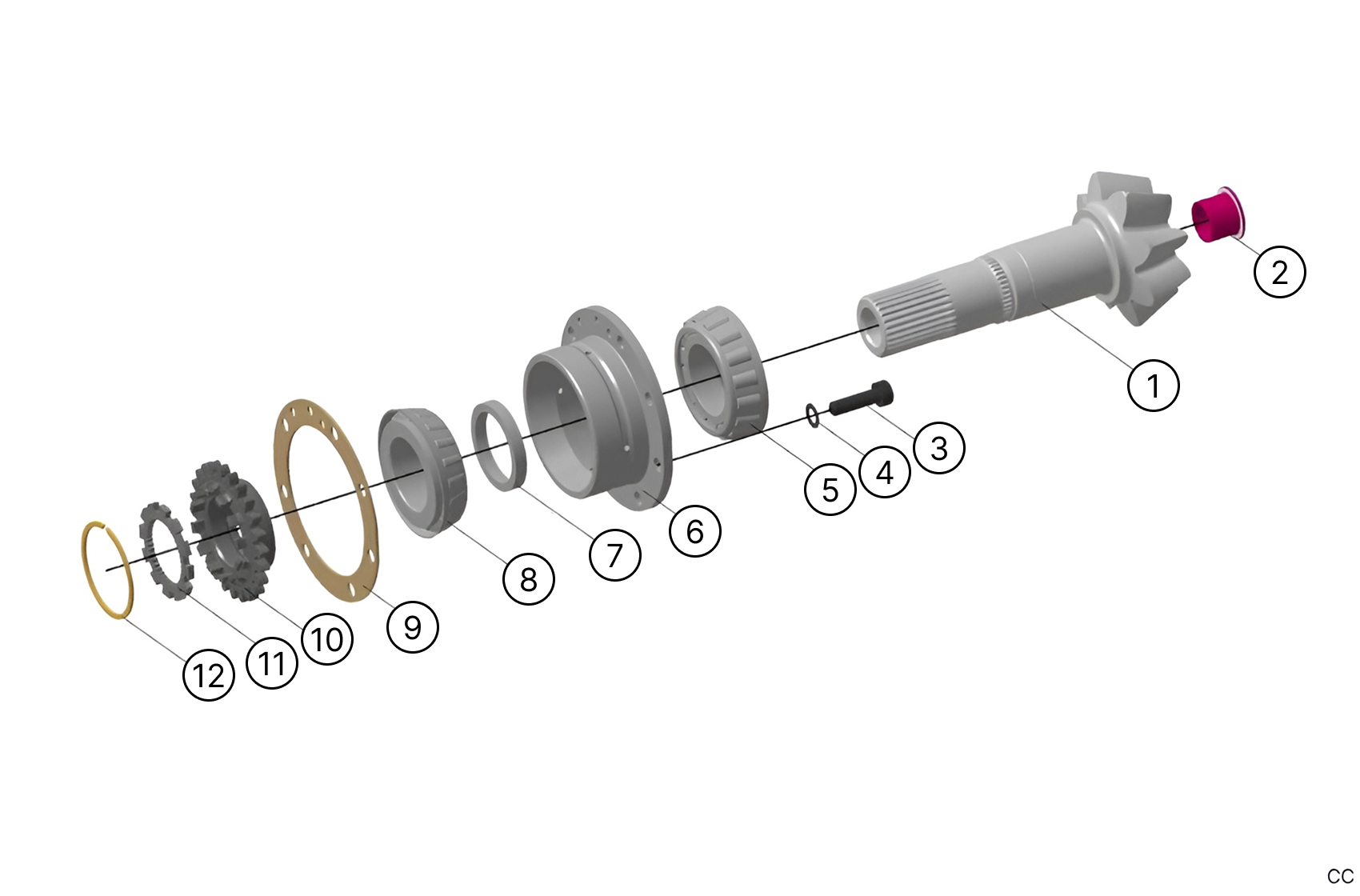 C342 - Input Shaft - Race and Rally