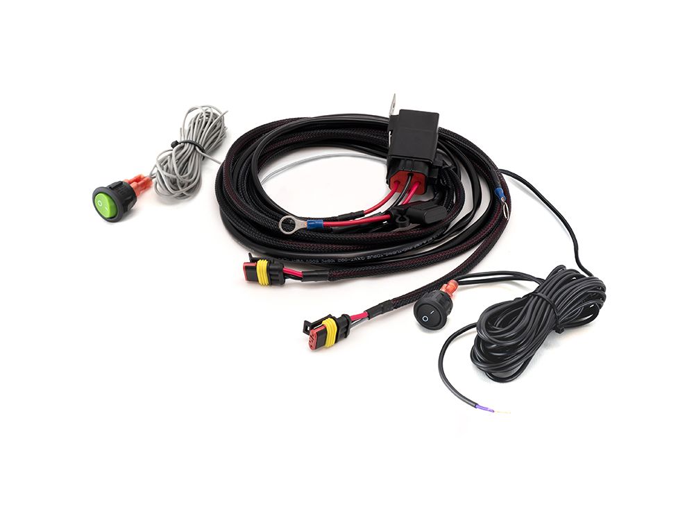 Two-Lamp Wiring Kit with Momentary Switch (3-Pin, Superseal, 12V) - Race and Rally