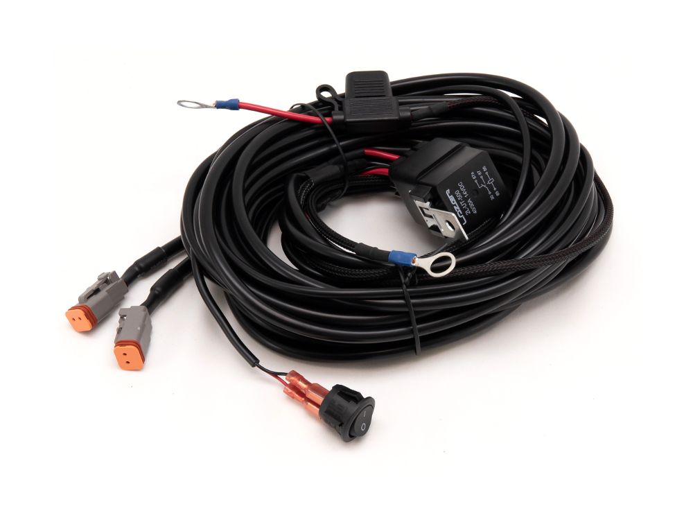 Two-Lamp Wiring Kit (2 Pin, Deutsch DT, 12V) - Race and Rally