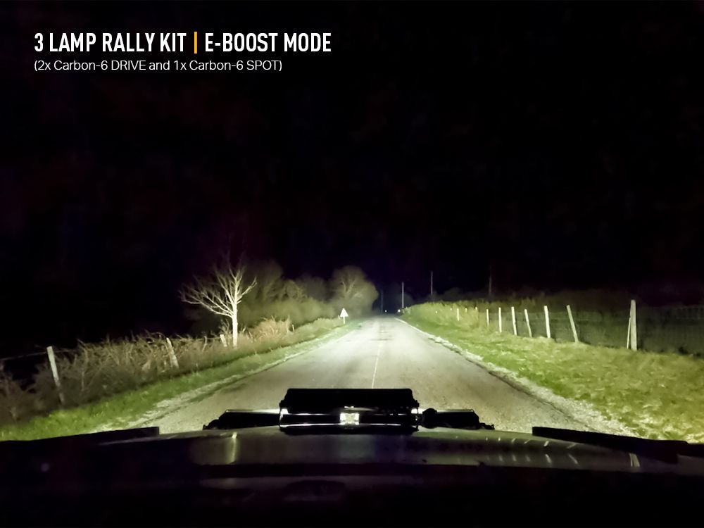 Universal Rally Kit - 3 Lamp - Carbon-6 (Copy) - Race and Rally