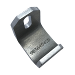 Mounting bracket for polycarbonate door glass