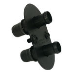 Double bulkhead fitting