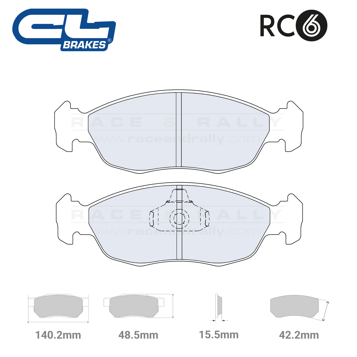 4017 - RC6 Brake Pads