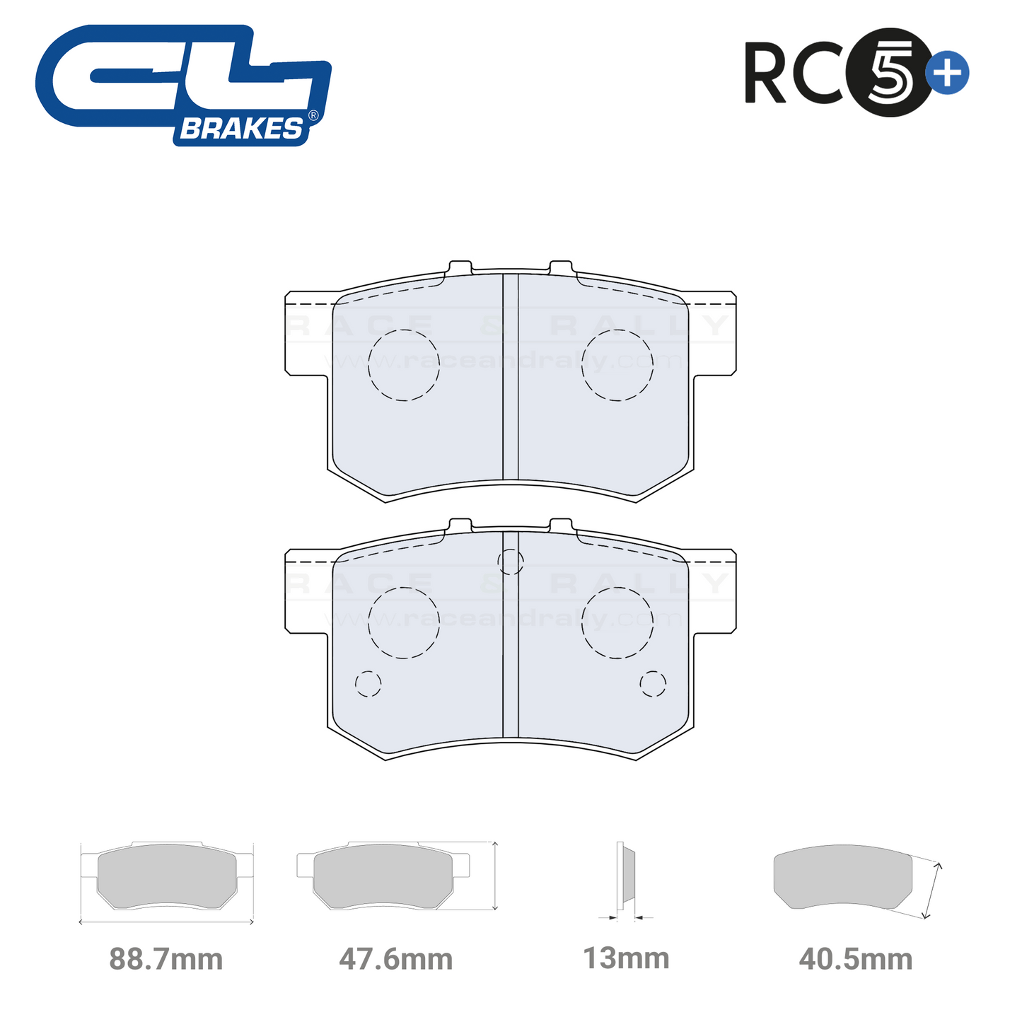 4045 - RC5+ Brake Pads