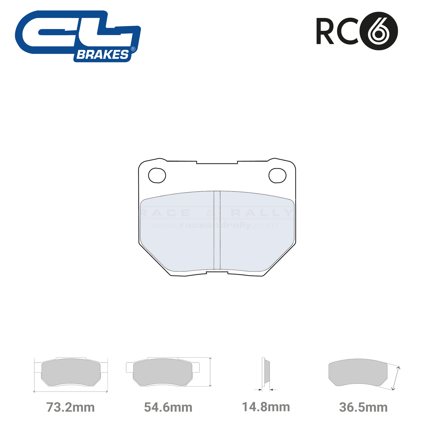 4069 - RC6 Brake Pads
