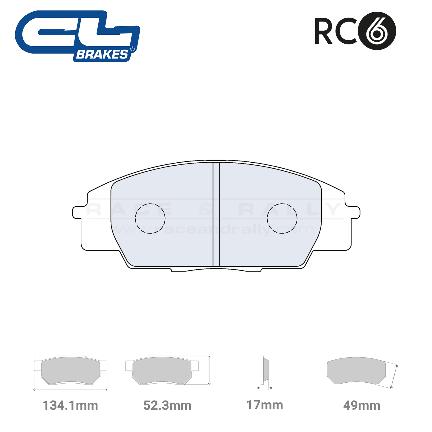 4070 - RC6 Brake Pads