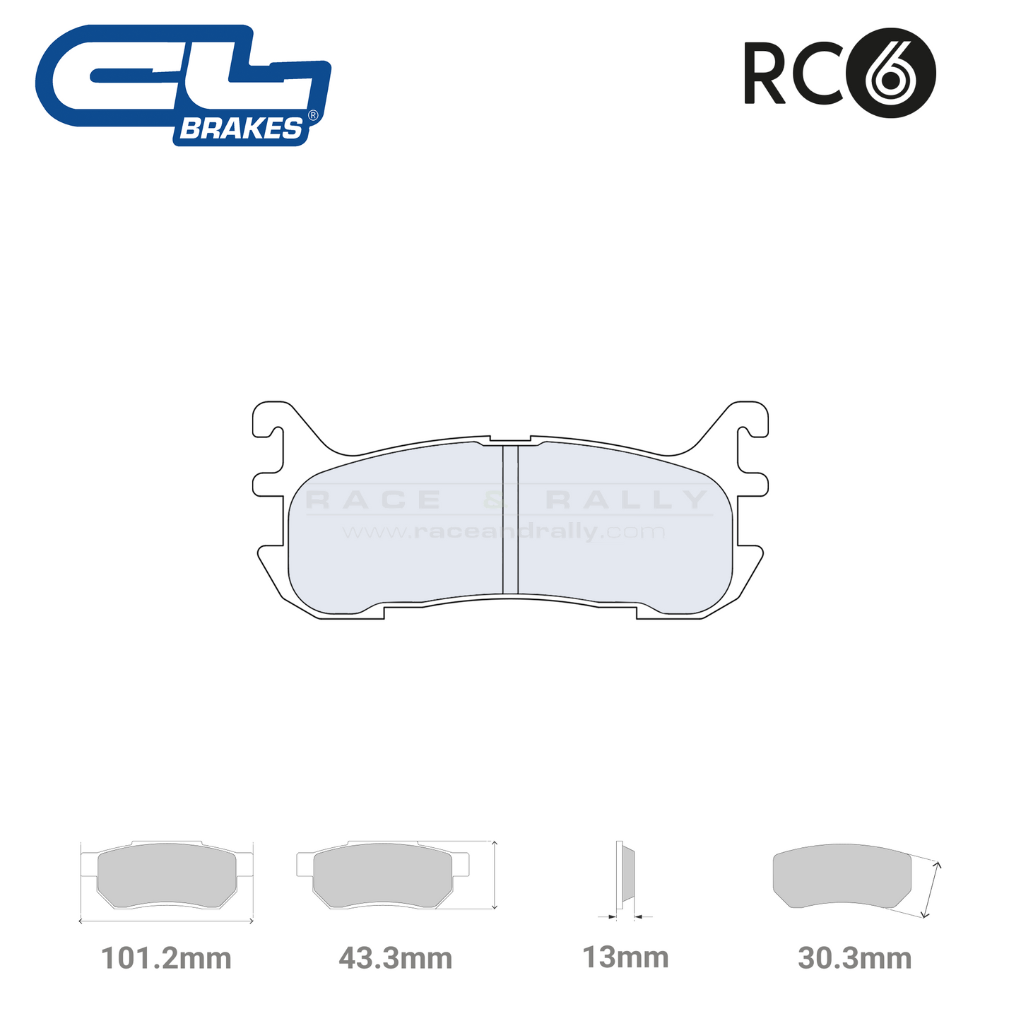 4106 - RC6 Brake Pads