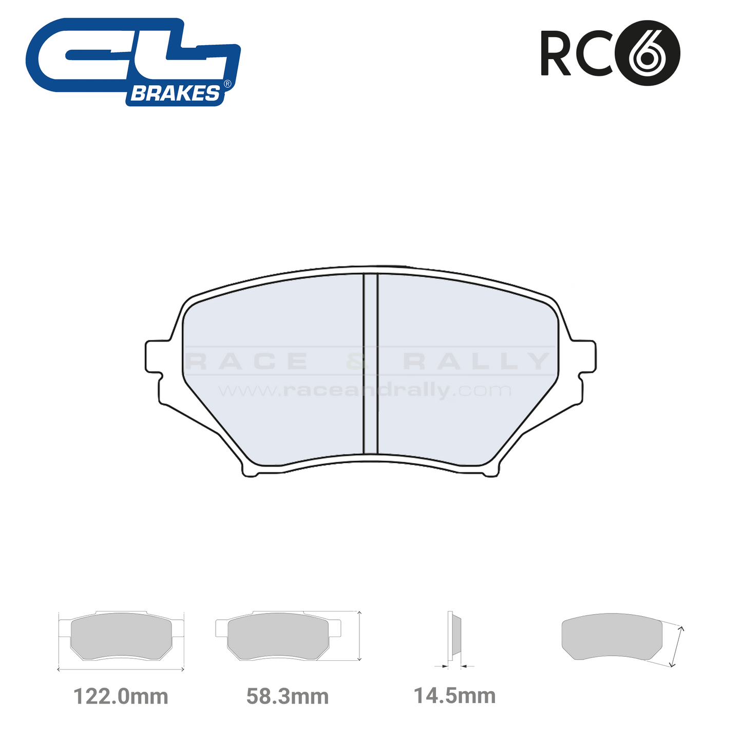 4133 - RC6 Brake Pads