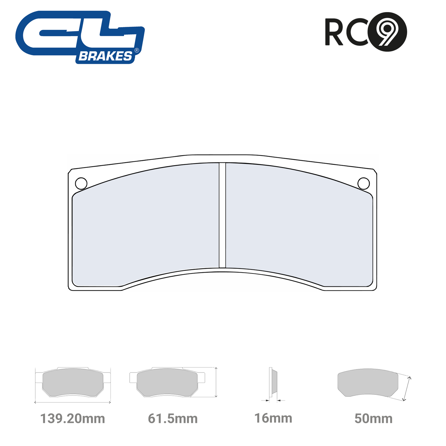 4200 - RC9 Brake Pads - Race and Rally