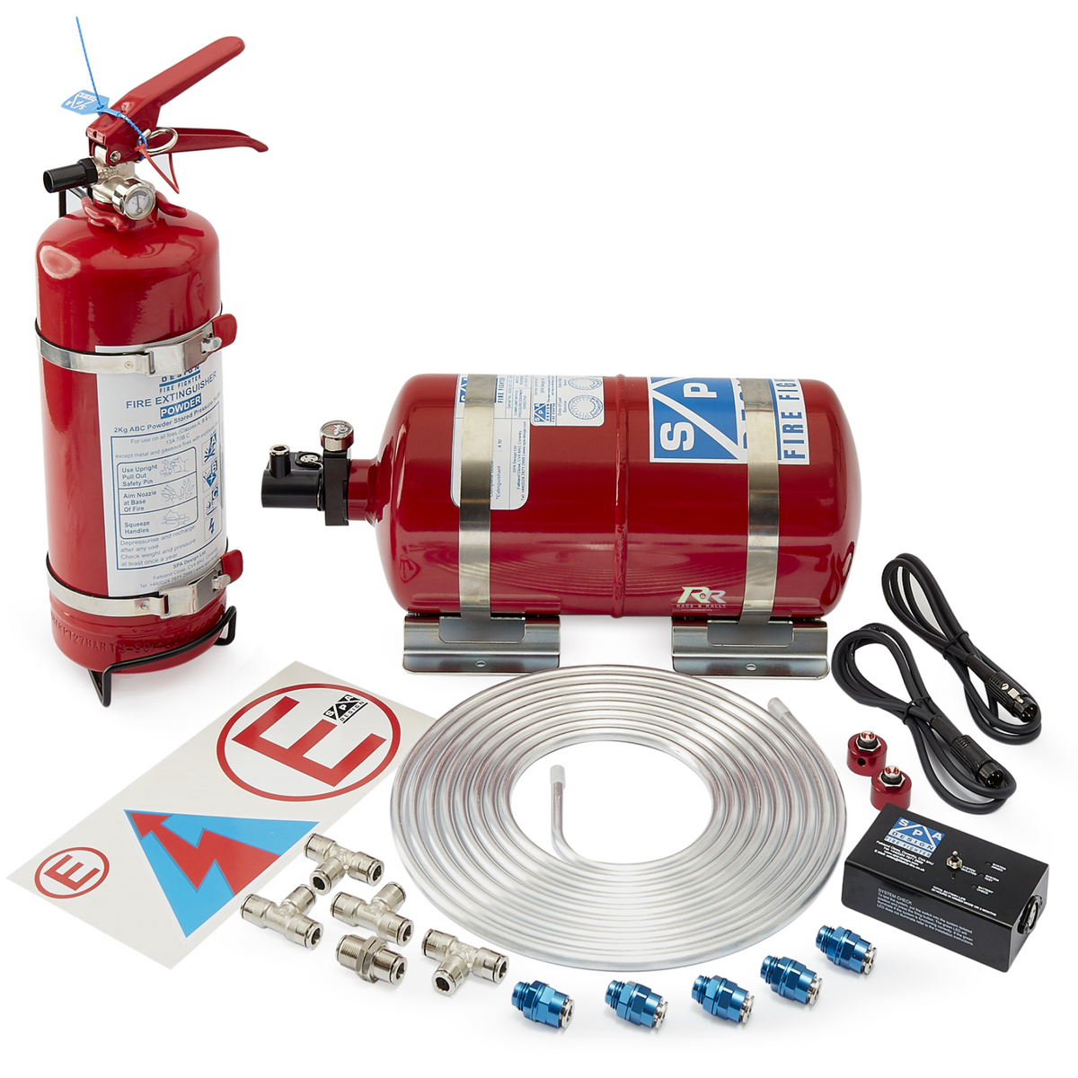 SPA FireFighter Electrical 4 ltr with 2.0 Kg ABC Powder Handheld Rally Pack