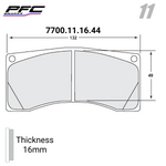 PFC 7700 Race Pad Set - 11 CMPD - 16MM