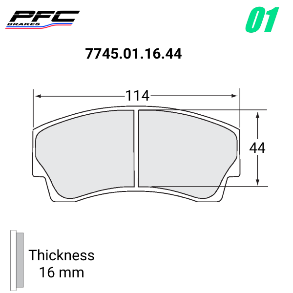 7745 Brake Pads - Race and Rally