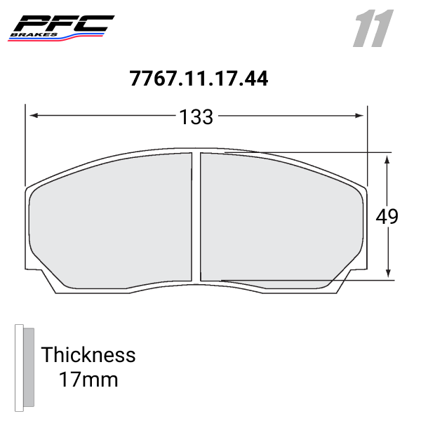 7767 Brake Pads - Race and Rally