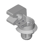 Bonnet control fastener clip