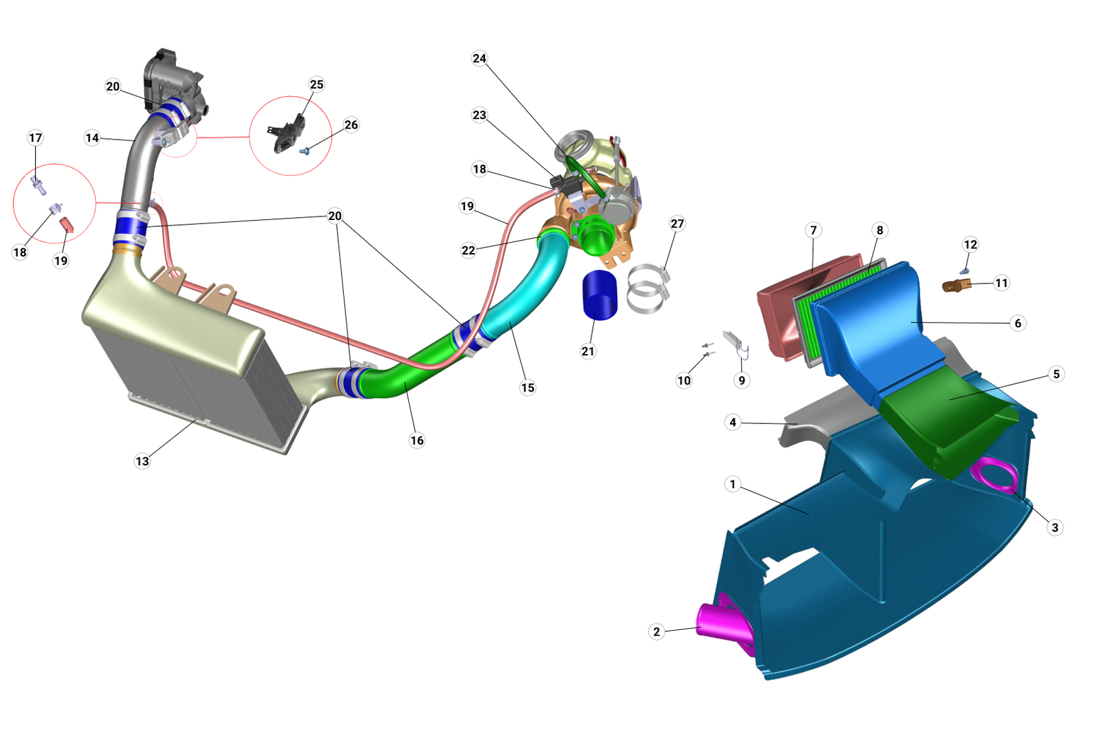 A26 - Air Intake - Non Evo - Race and Rally