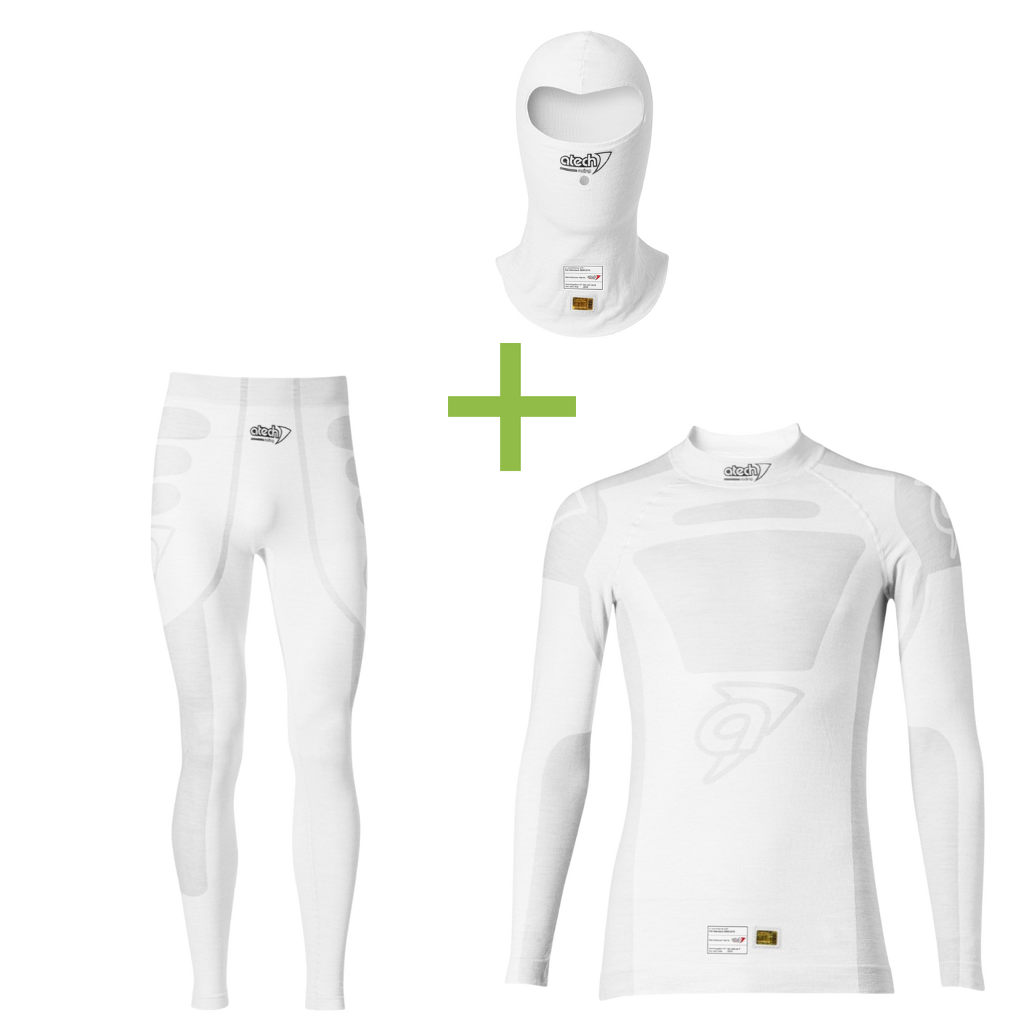 Atech White Underwear Bundle - Race and Rally
