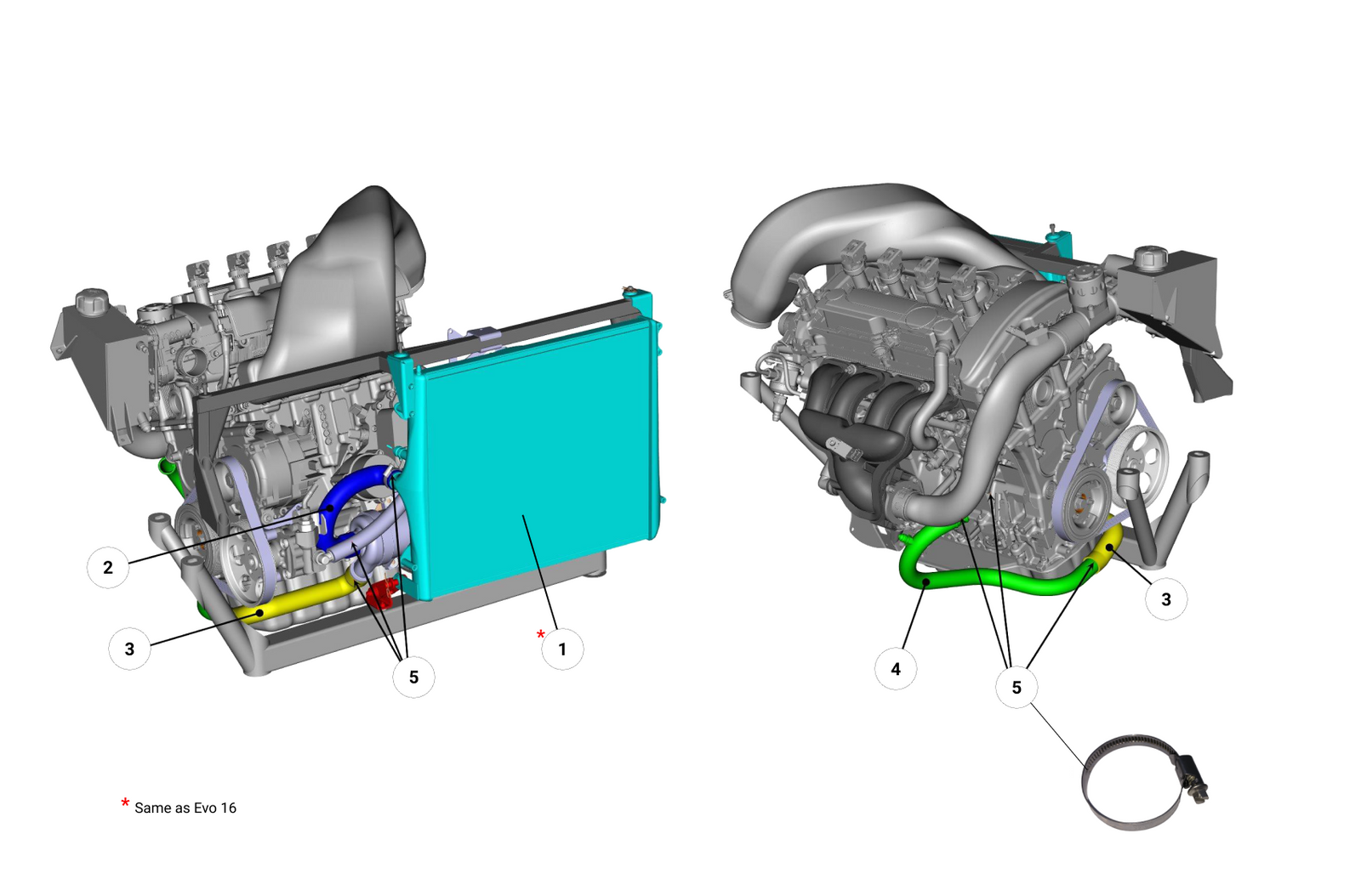B12 - Radiator Evo 17 - Race and Rally