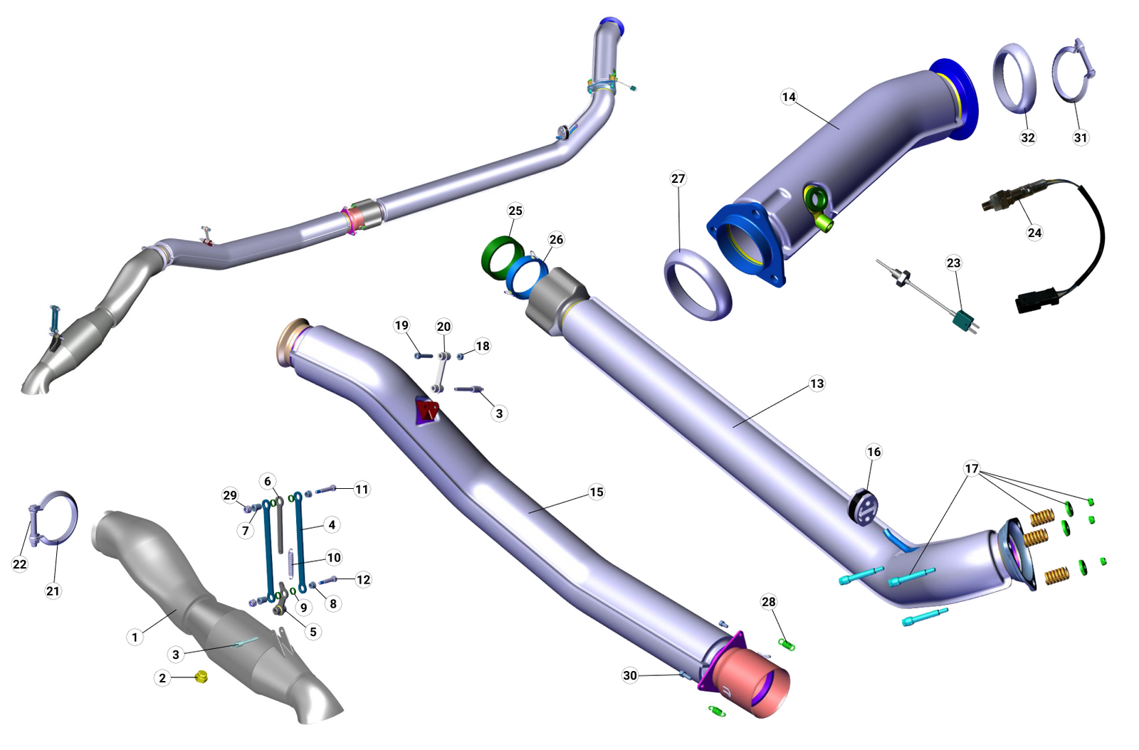 B21 - Exhaust - Race and Rally
