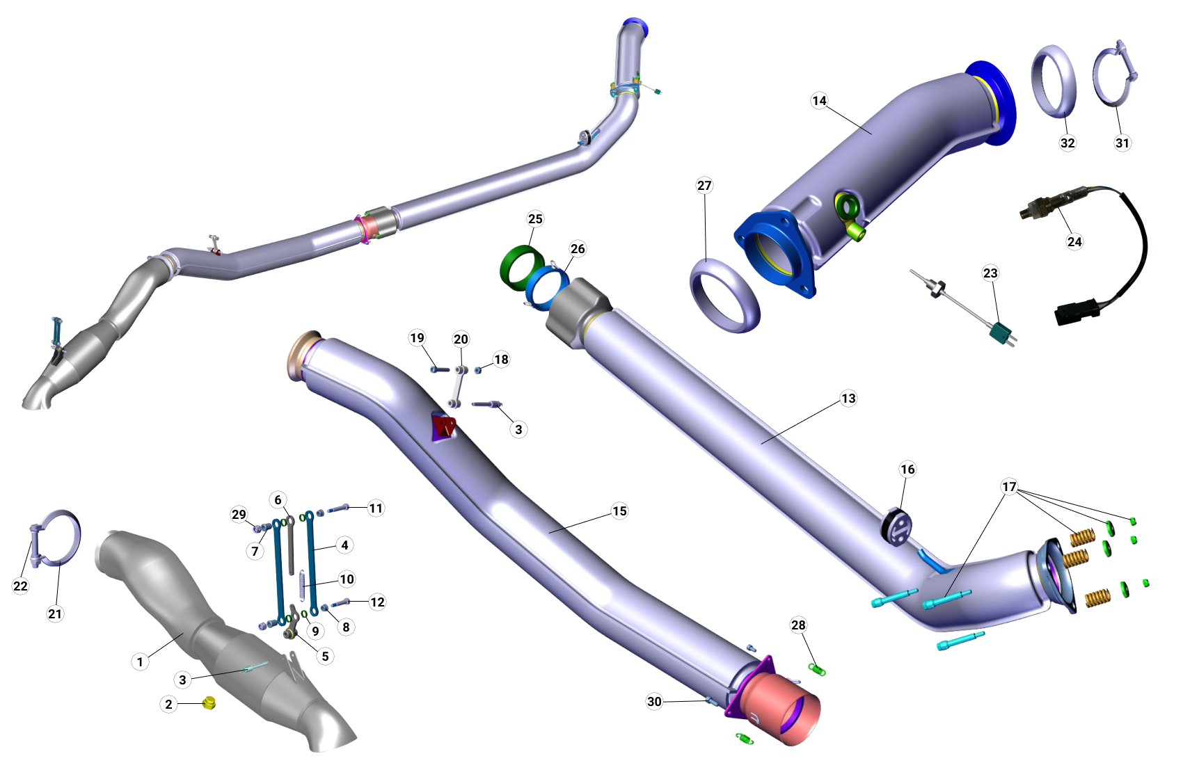 B21 - Exhaust - Race and Rally