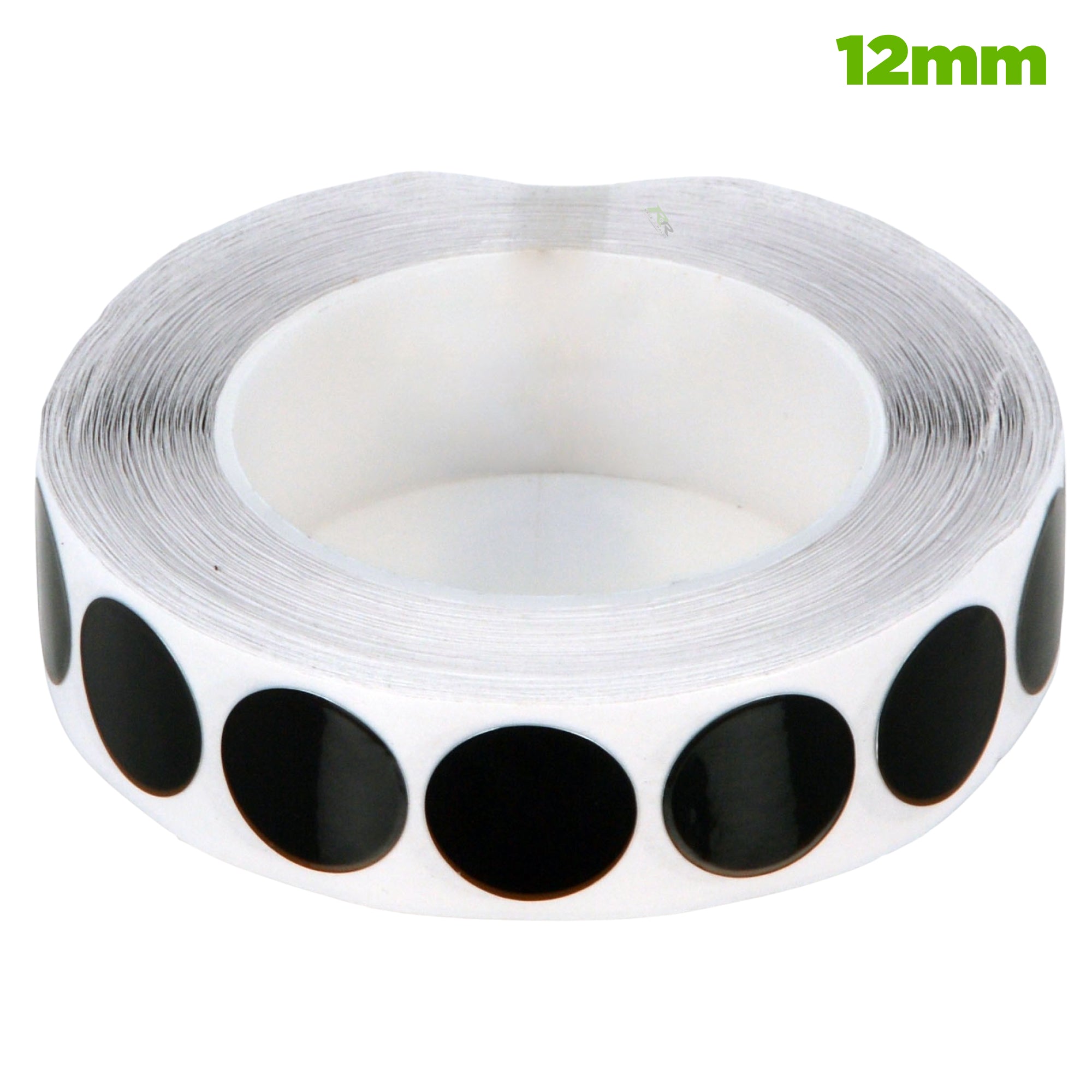 Self-Adhesive Black Tape Discs - Roll of 100 Discs - Race and Rally