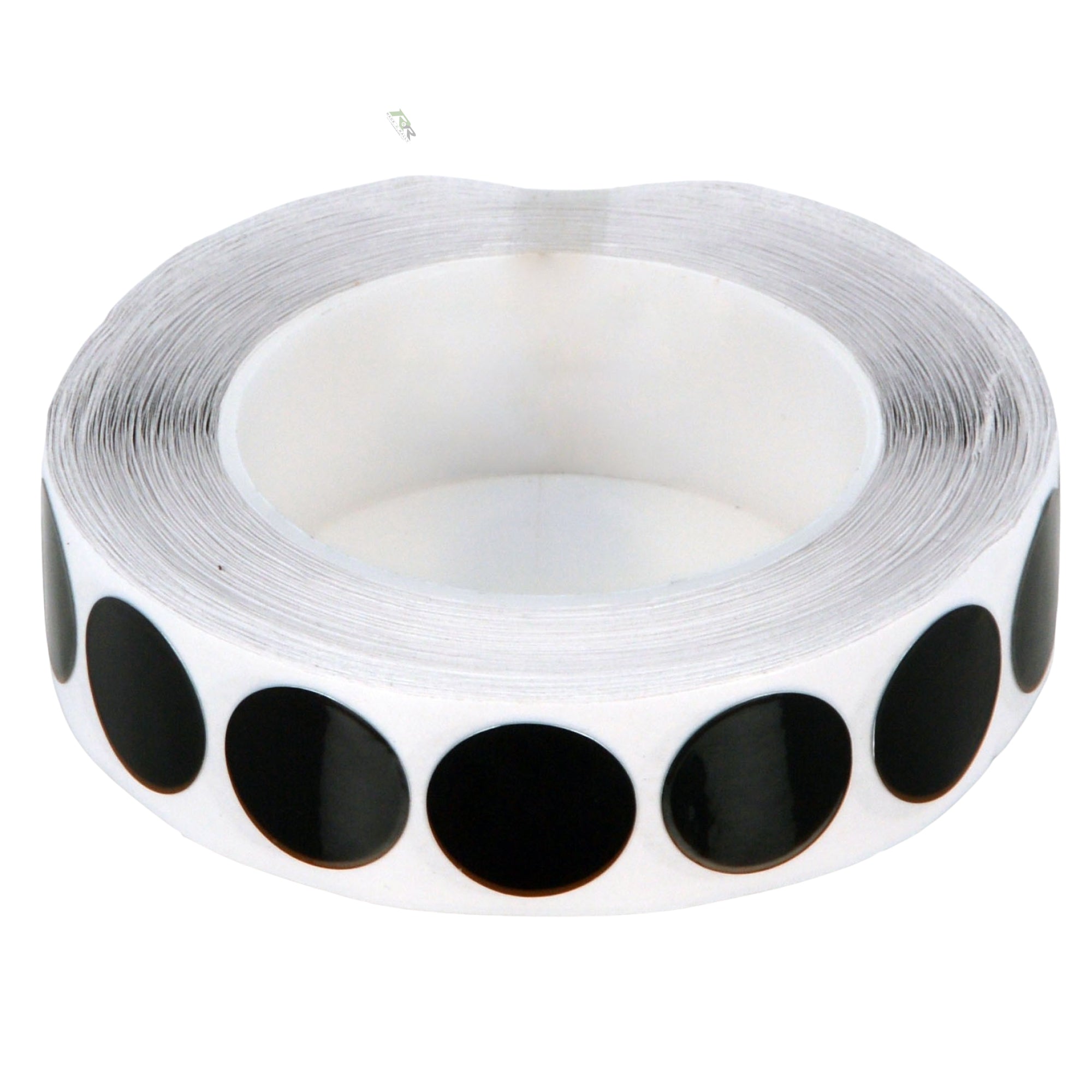 Self-Adhesive Black Tape Discs - Roll of 100 Discs - Race and Rally