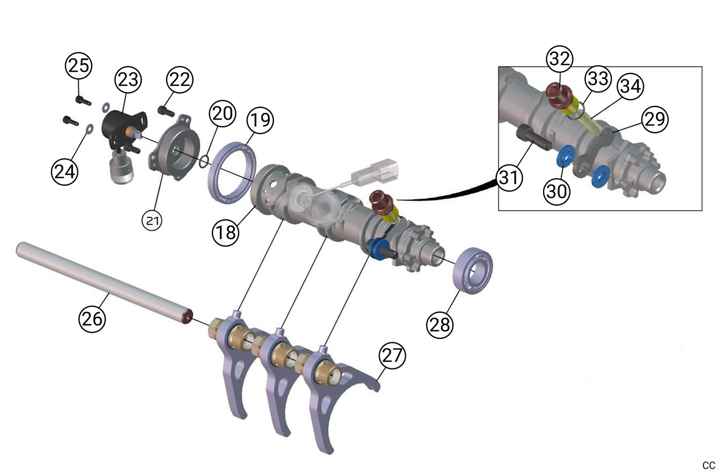 C234 - Gear Selector - Race and Rally