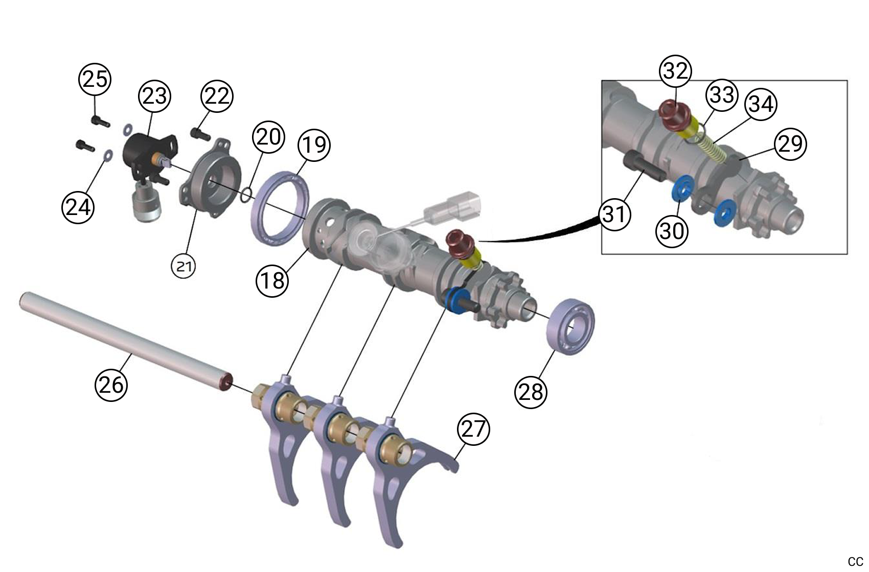 C234 - Gear Selector - Race and Rally