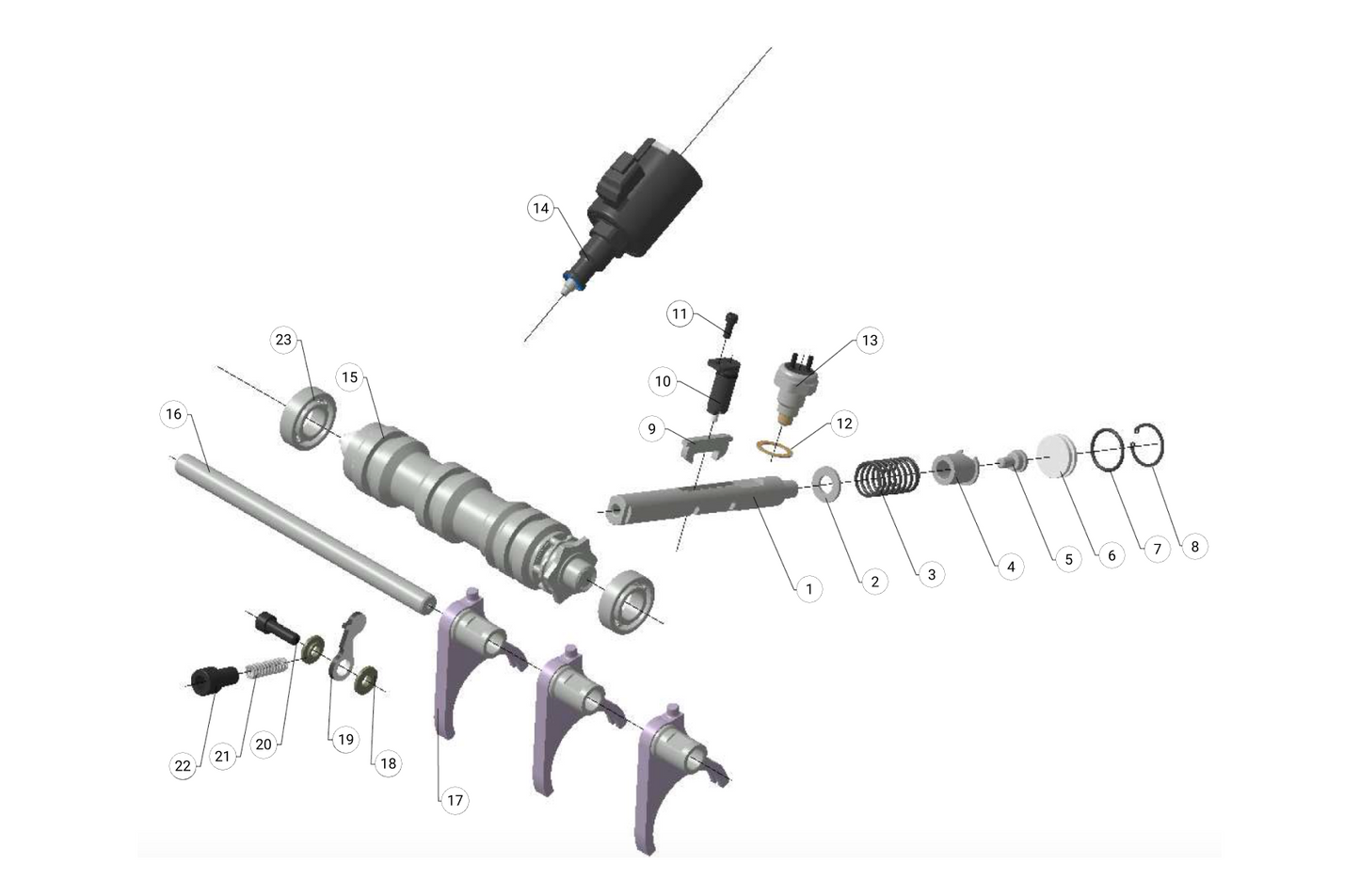 C235 - Selector Mechanism - Race and Rally
