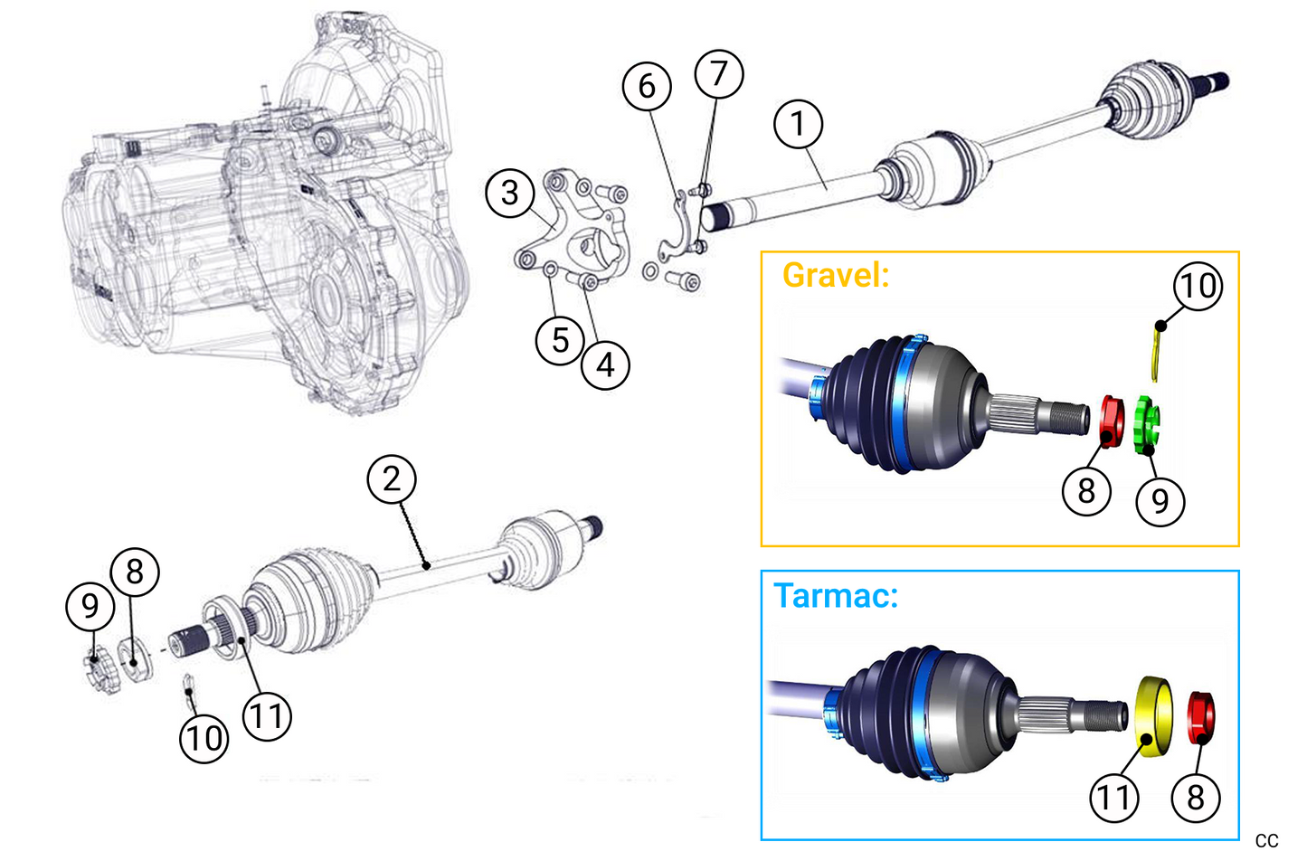 C71 - Driveshaft - Race and Rally