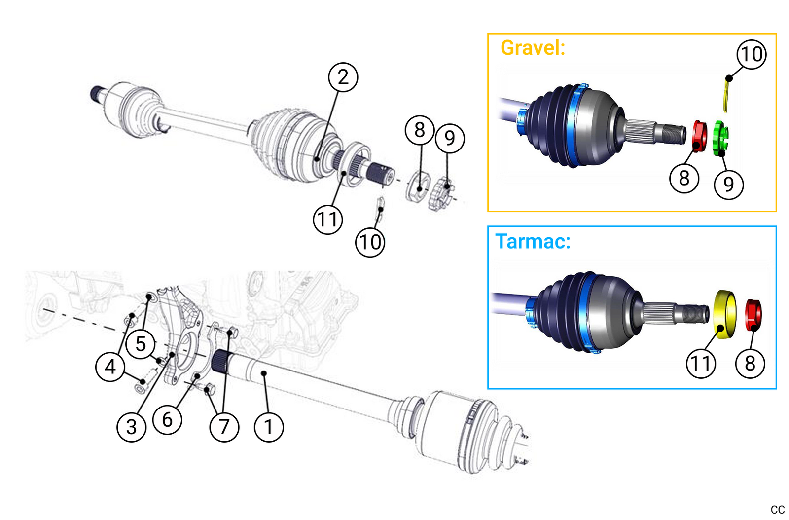 C71 - Driveshaft - NON-EVO - Race and Rally