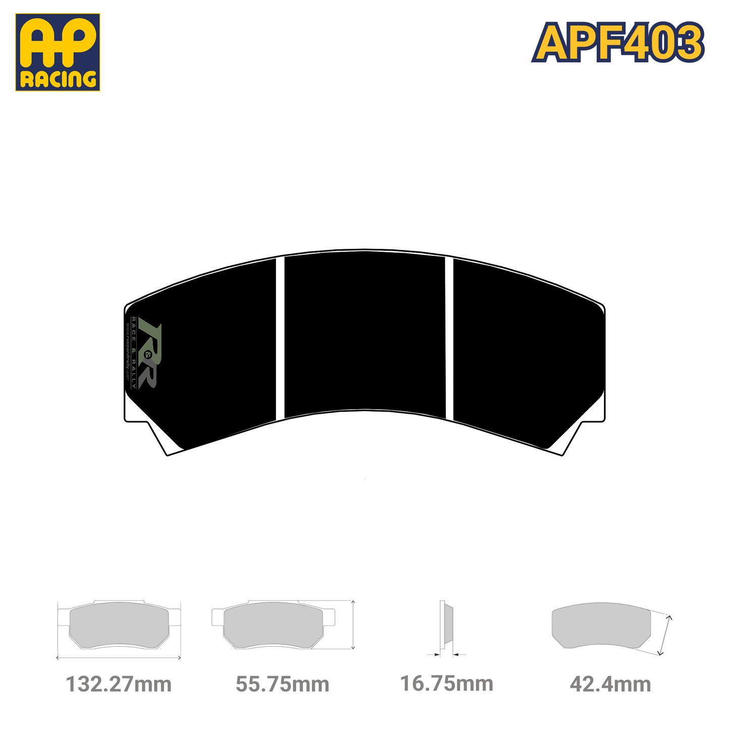 CP3215D42 Brake Pad Set - APF403 Compound - Race and Rally