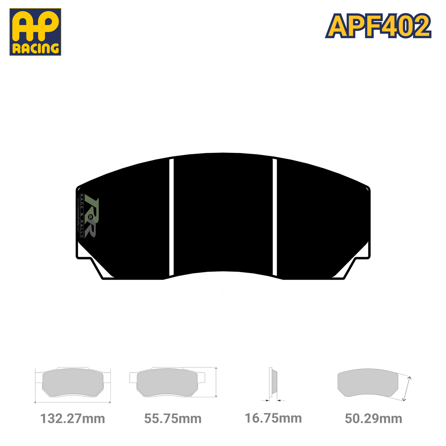CP3215D50 Brake Pad Set - APF402 Compound - Race and Rally