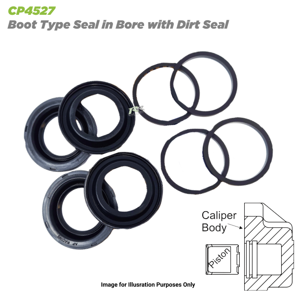CP4527 - 'Seal In Bore' - 'Boot type Seal' - Replacement seal kit - Race and Rally