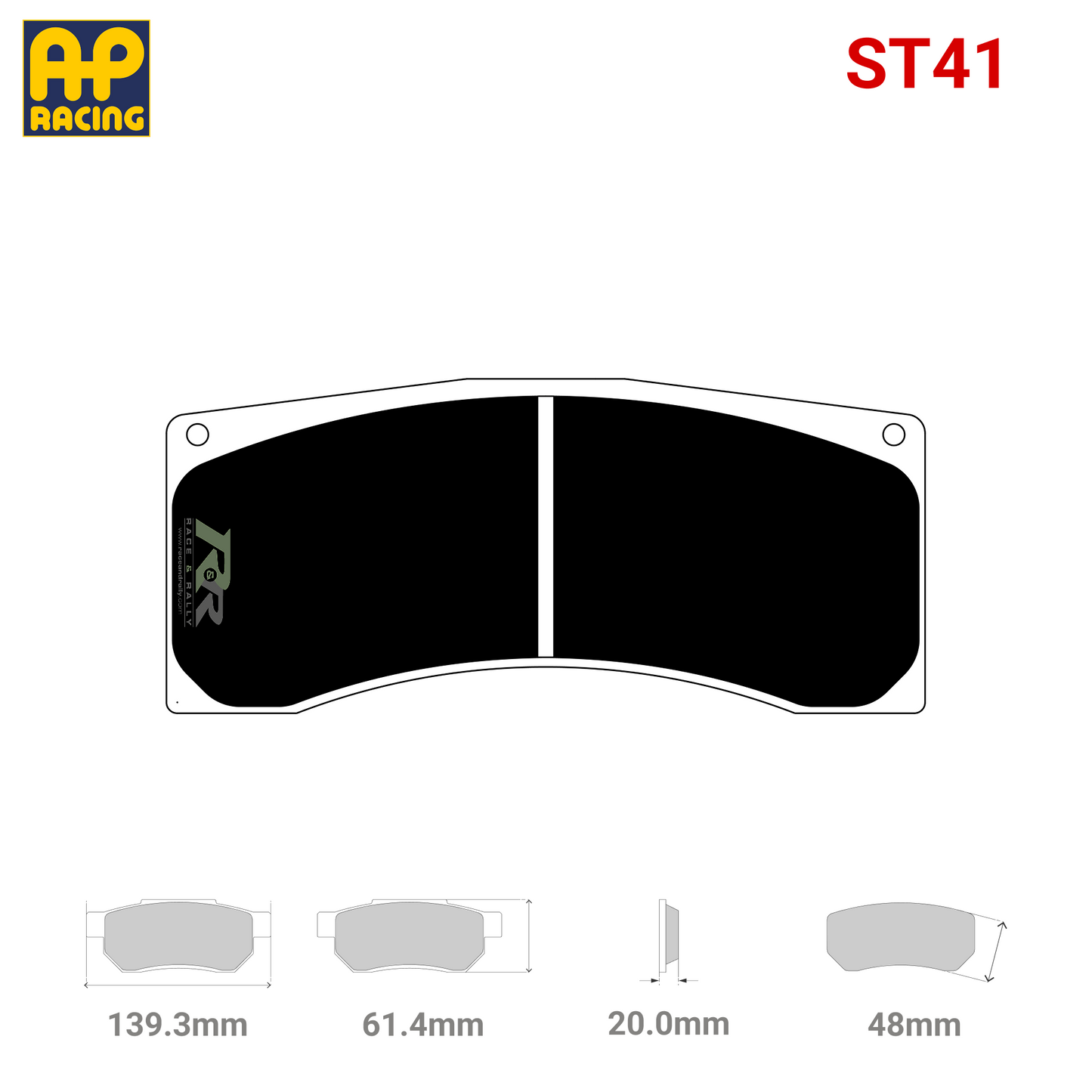 CP5788D48 Brake Pad Set - ST41 Compound - Race and Rally