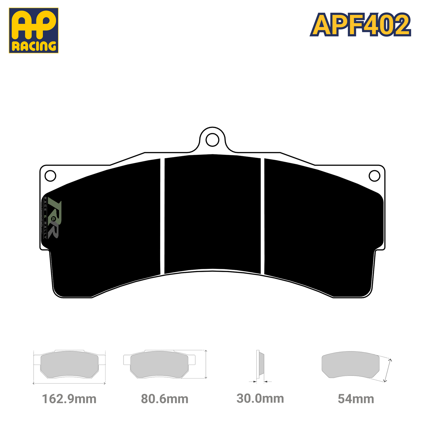 CP6210D54 Brake Pad Set - APF402 Compound - Race and Rally