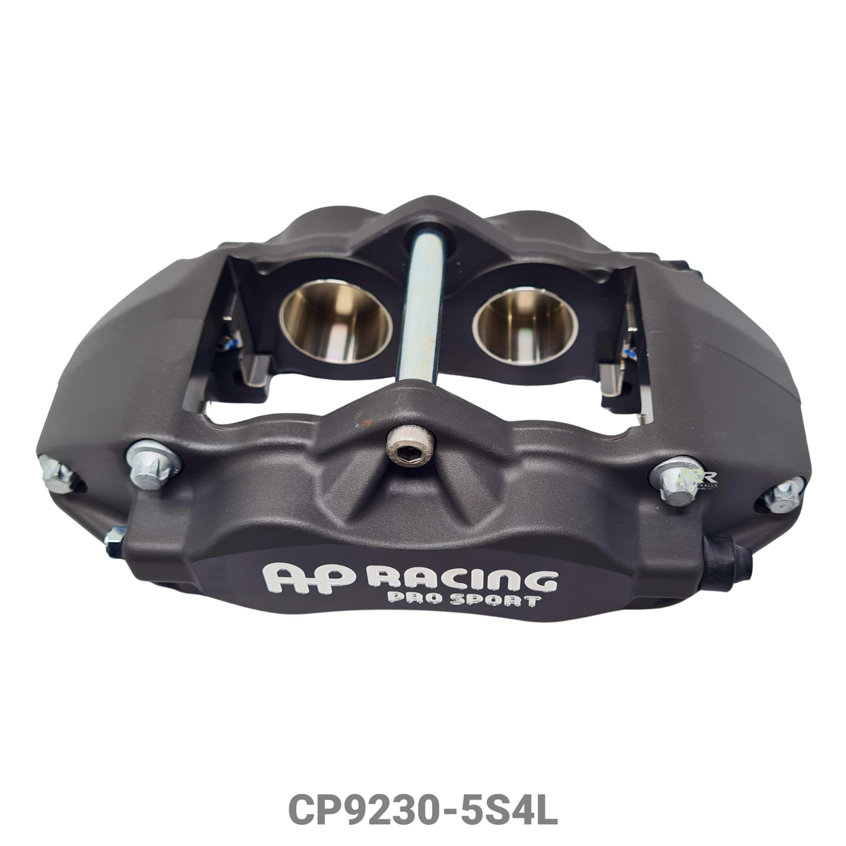 AP Racing CP9230 4 Piston ProSport Brake Caliper in black with silver accents, showcasing its high-performance design and sleek finish.