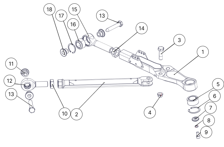 E12 - Front Wishbone - Race and Rally