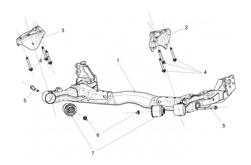 E21 - Rear Crossmember - Race and Rally