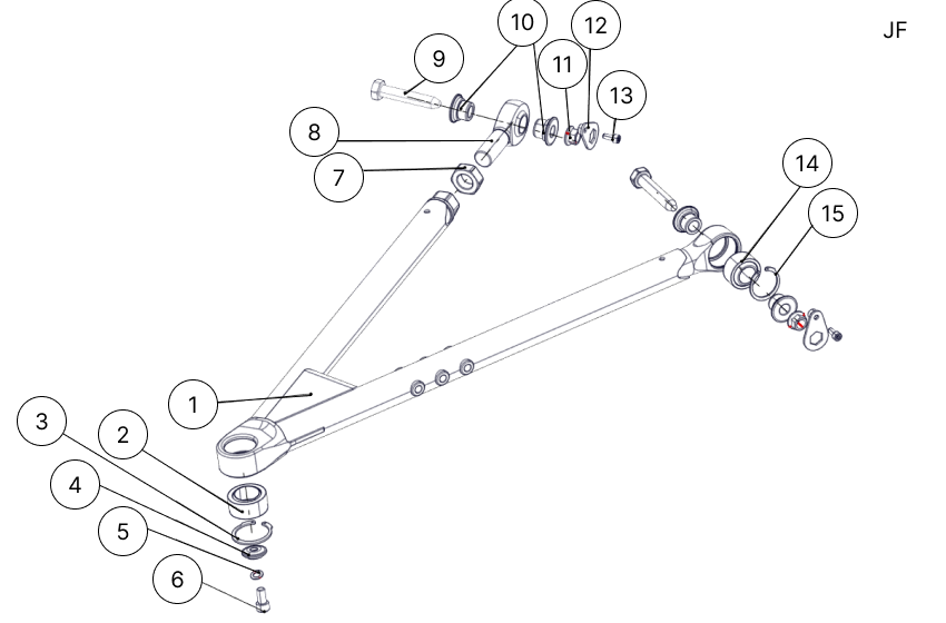 E22 - Rear Wishbone - NON-EVO - Race and Rally