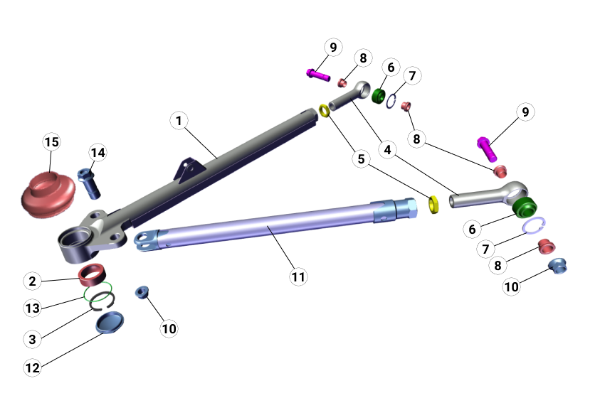 E22 Rear Arm - Race and Rally