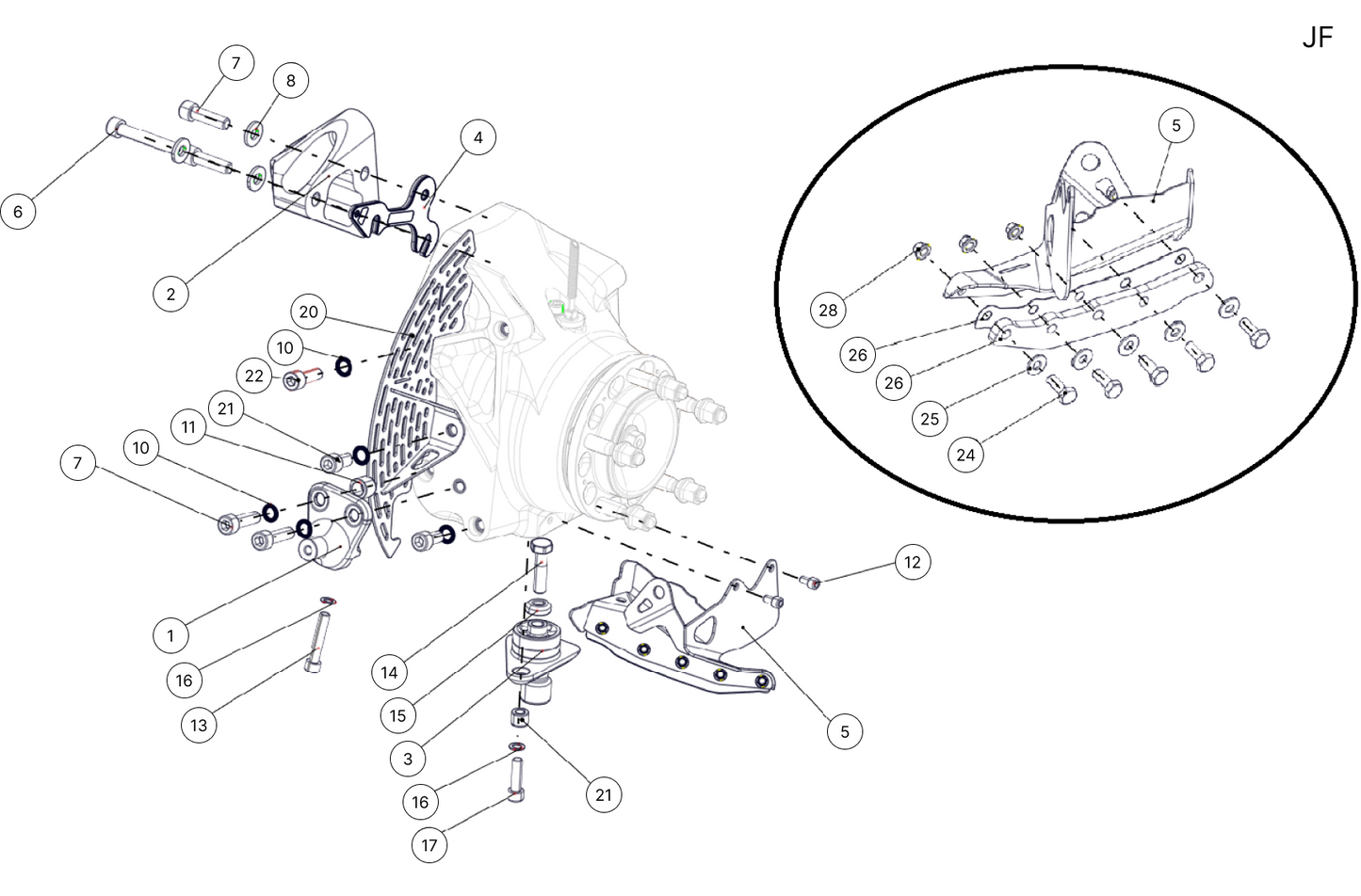 E24 - Rear Upright Gravel - Race and Rally