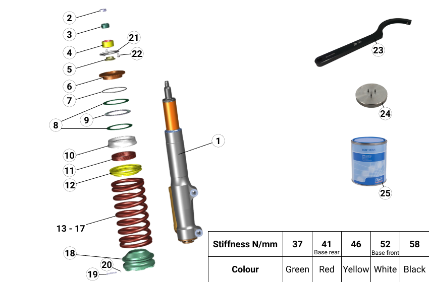 E25 - Rear Suspension - Tarmac - Race and Rally