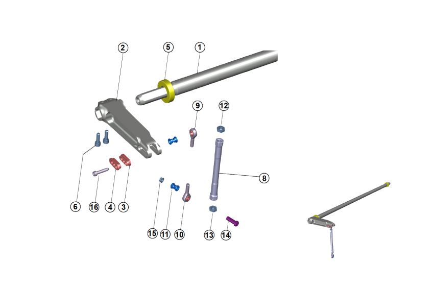E26 - Rear Anti-roll bar - Race and Rally