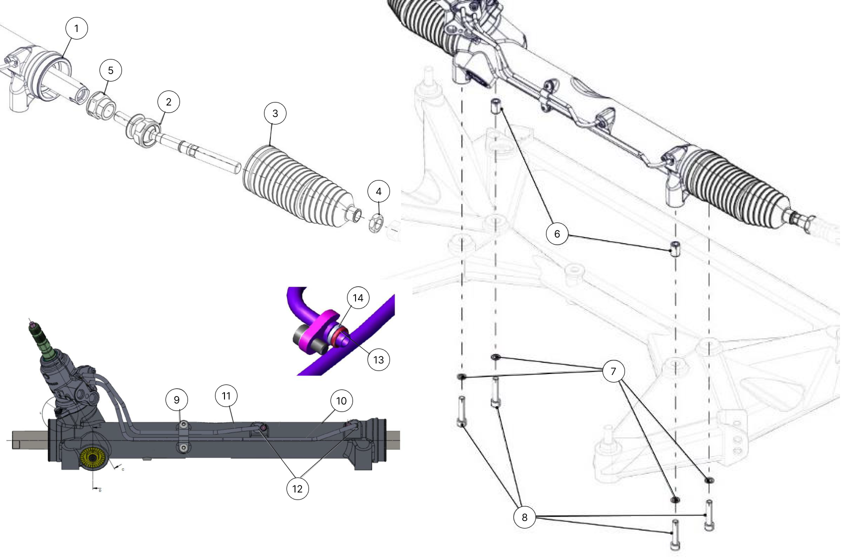 E41 - Steering Rack - Race and Rally
